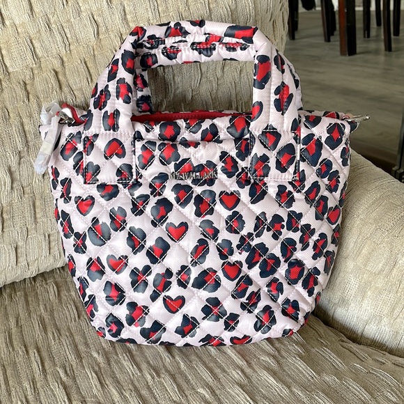 MZ Wallace Handbags - ♥️MZ Wallace Heart Leopard Print Metro Tote Deluxe XS♥️